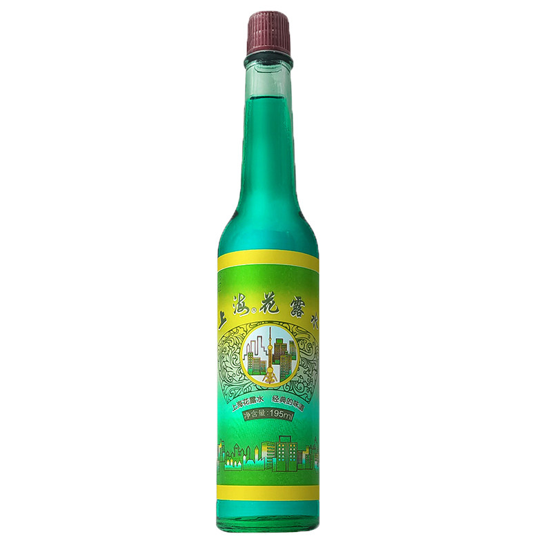 上海花露水驱蚊止痒清凉舒爽儿童宝宝防蚊虫叮咬玻璃瓶清香195ml