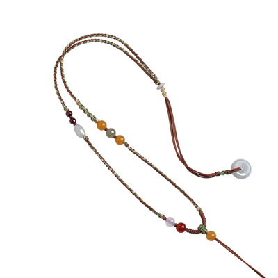 多宝吊坠绳项链绳手工编织