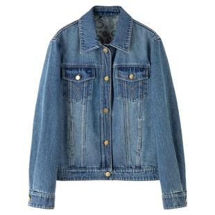 忆霏牛仔外套2026春季新款时尚气质女装韩版百搭外套宽松夹克纯棉