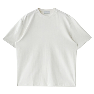 马克斯星球 夏季韩系基础款白色短袖T恤男简约休闲宽松百搭上衣