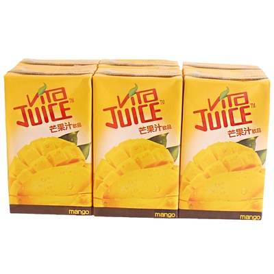 香港进口果味饮料 维他Vita 芒果汁饮品250ml*6盒香港版