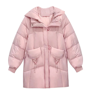 高端洋气羽绒服女中长款2026冬季新款小个子高端时尚爆款宽松外套