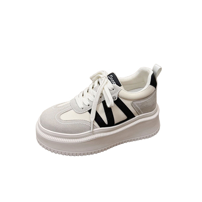 小个子内增高厚底小白鞋