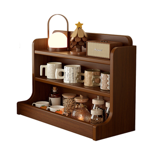 实木杯架杯子收纳置物架桌面水杯茶杯茶具放置架餐边柜餐桌收纳架