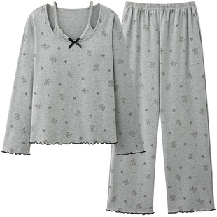 芬腾可安睡衣女款冬季高级感纯棉女士2026正流行长袖家居服春秋款