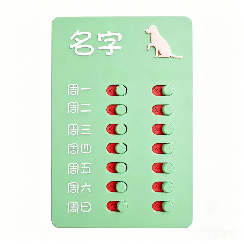 名字自定义打卡神器记录板