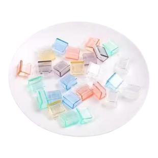 透明推推夹推夹器试卷收纳无痕装订办公文件文具固定小夹子燕尾夹