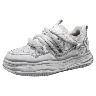 【加绒】RELAXURSELF秋冬保暖潮牌国潮鞋子百搭男鞋增高厚底女鞋