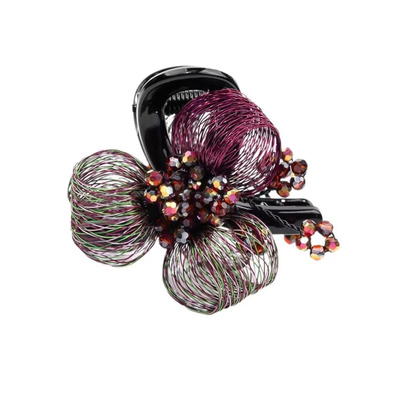 轻奢抓夹铜丝优雅精致发夹新中式