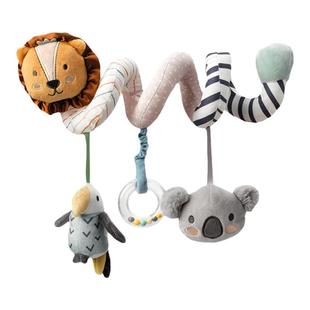 Nuby努比动物冒险系列扭扭婴儿车床挂摇铃玩具出行陪伴安抚玩具