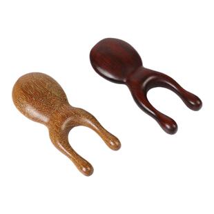 紫檀小青蛙眼部按摩器鼻梁按摩头部经络梳子头皮刮鼻子护眼拔筋棒