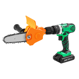 多功能电钻变电链锯电锯转换头伐木家用户外小型手持链条锯改手锯