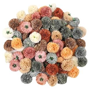 4cm丁香花朵花头 绣球刺菊仿真花假花绢花 diy手腕花胸花花环材料