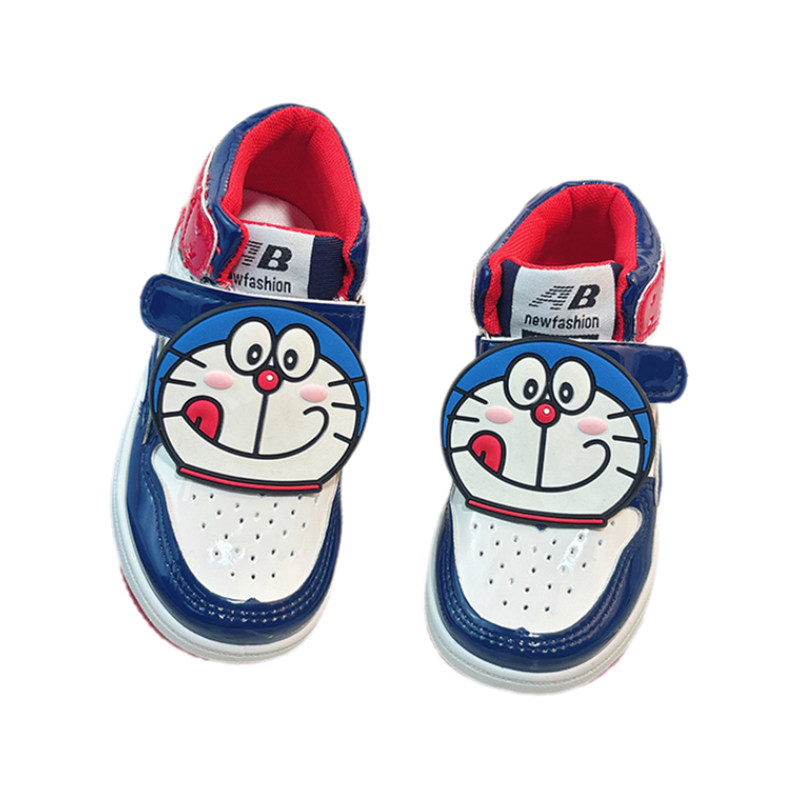 儿童皮面透气高帮板鞋软底休闲