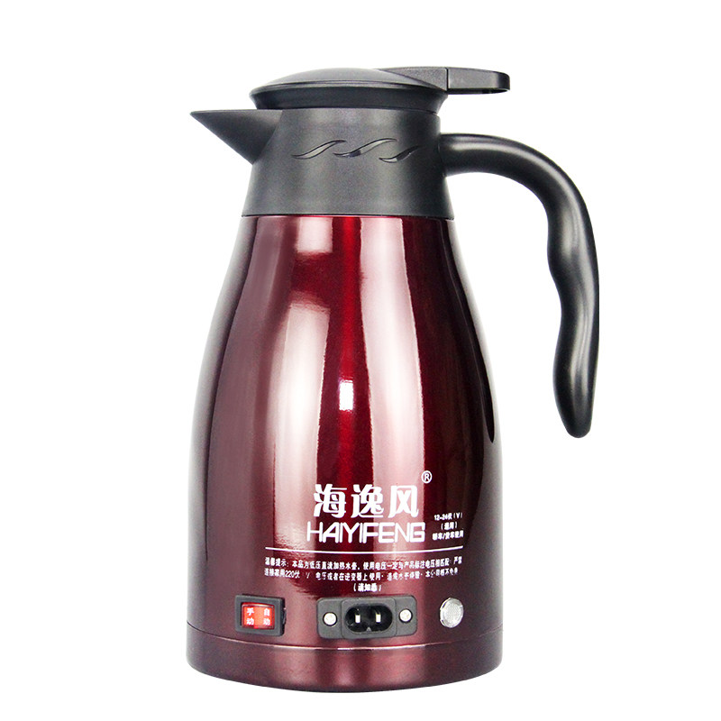 车载烧水壶饮水机热水器12v24v通用电热水壶大货车烧开水车上专用