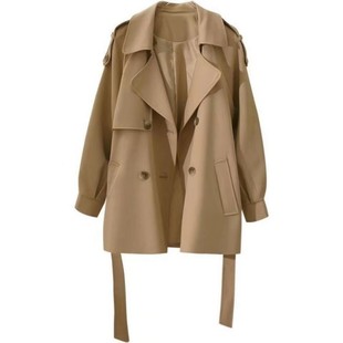 风衣女中长款2022年新款初春秋季韩版洋气英伦风时尚减龄外套女装