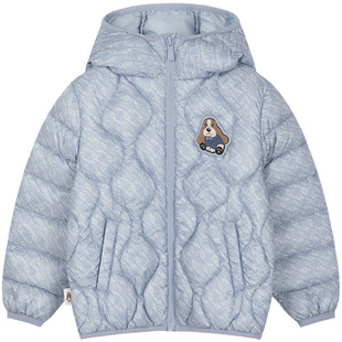 暇步士童装儿童连帽羽绒服冬装新款男小童宝宝保暖外套女童轻薄羽