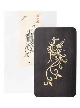 张小凤紫光檀笔筒精致螺钿工艺
