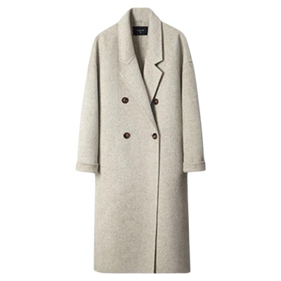 红色羽绒服内胆加厚羊绒呢子大衣