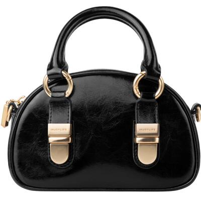 INJOYLIFE锁扣馒头包复古手提包