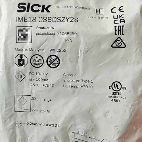 询价-西克sick IME18-08BDSZY2S接近开关