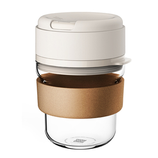 HoloHolo便携咖啡杯 耐热玻璃手冲过滤杯便携篮型蛋糕滤杯300ml