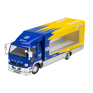 收藏三菱fuso MK2 抬升式运输车GCD1:64货柜卡车仿真合金汽车模型