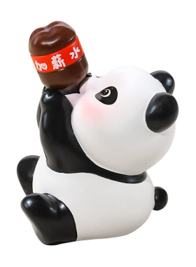 可爱快乐吨吨办公室桌面汽车摆件