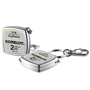 科美龙原装进口迷你小卷尺小型随身钥匙扣2米3米便携尺子软尺钢