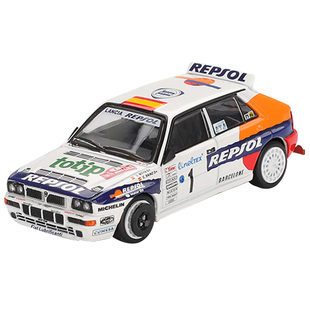 驰誉模型 MINIGT 1:64 #1131 蓝旗亚 Delta HF 合金汽车模型