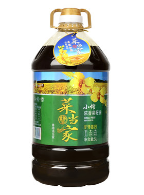 菜当家四川物理压榨浓香菜籽油