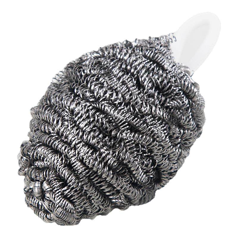 食品级304钢丝球不掉丝厨房洗锅刷碗大号清洁球自带挂绳去污神器