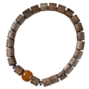 保真柬埔寨菩萨棋沉香手串古风设计随形奇楠佛珠木质文玩桶珠手链