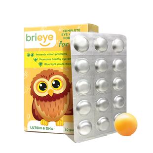brieye珍悦目儿童dha叶黄素青少年学生视力散光鱼油护眼宝250mg