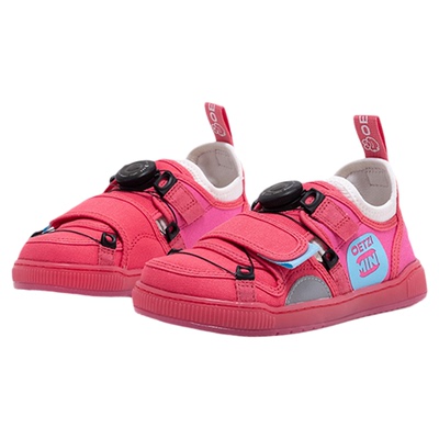 oetzi女童帆布鞋中大童时尚拼色大头鞋透气网面男童低帮鞋丑萌鞋