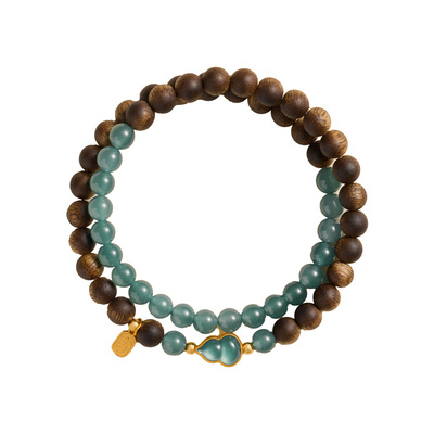 【王菲同款】蓝水翡翠沉香手串