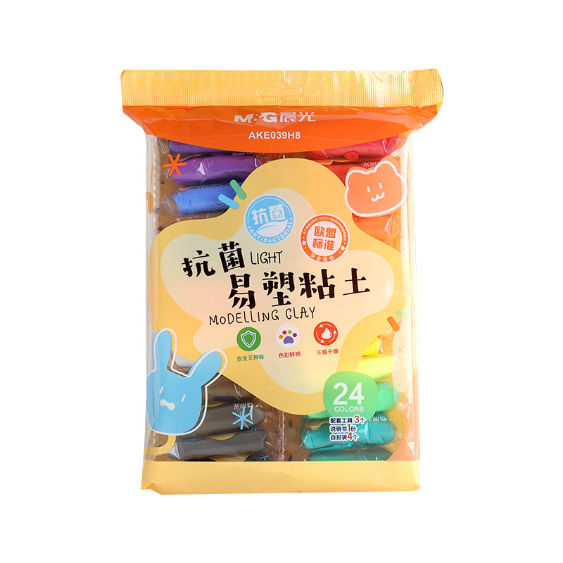 晨光抗菌易塑粘土12色儿童安全粘土/超轻粘土