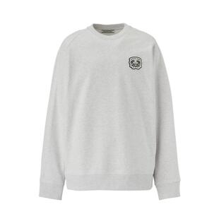 Onitsuka Tiger鬼塚虎官方男女同款冬季花灰色圆领套头长袖卫衣