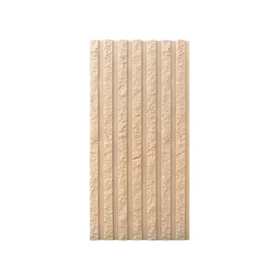 pu格栅脉络石仿石饰面板背景墙外墙砖3D立体石皮轻质肌理板阡陌石