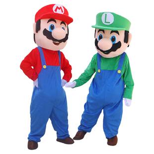 超级马里奥卡通人偶服装夏季成人玩偶cos服网红充气人穿道具表演