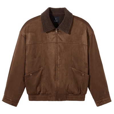 热风2025年冬季新款女士翻领外套