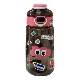 简约ins风吸管杯女学生可爱文艺高颜值提绳便携大容量儿童水杯子