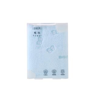 宜简宜然洗漱用品棉感刺绣蝴蝶毛巾大长巾 852347