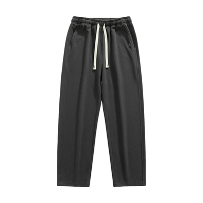 加绒裤子运动裤男装直筒宽松长裤