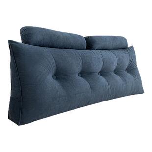 床头软包靠垫可拆洗床上榻榻米防撞带头枕护颈双人护腰软靠枕垫