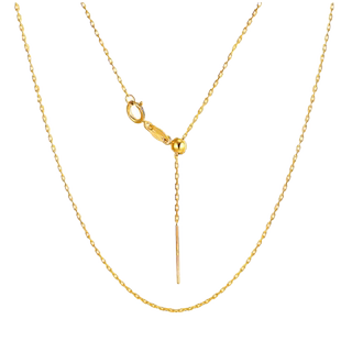 金项链素链精致百搭锁骨链女款针孔式不掉色单链金色o字链可调节