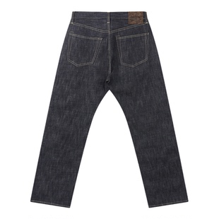 蓝布屋15.1盎司重磅林方亨大战款中高腰宽松直筒赤耳牛仔裤714KH
