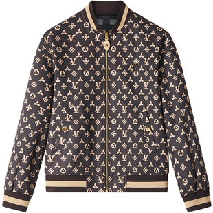 BM潮牌字母印花棒球服男款2024春季新款夹克外套男士休闲上衣薄款