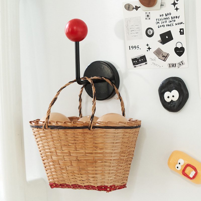 墙面磁吸客厅墙上装饰挂钩磁铁型无钉冰箱痕贴实木防盗门圆吸铁石