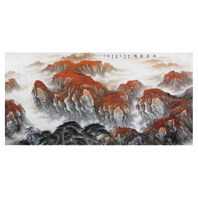 范生辉纯手工真迹现货客厅背景墙国画